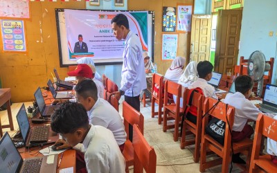 Pelaksanaan ANBK Kelas V Berjalan Lancar di MIS Mas'udi Pontianak